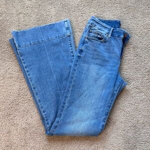 EUC Express 70’s Mid Rise Ultra Hyper Stretch FlexX Flare Jeans- Conscious Edit